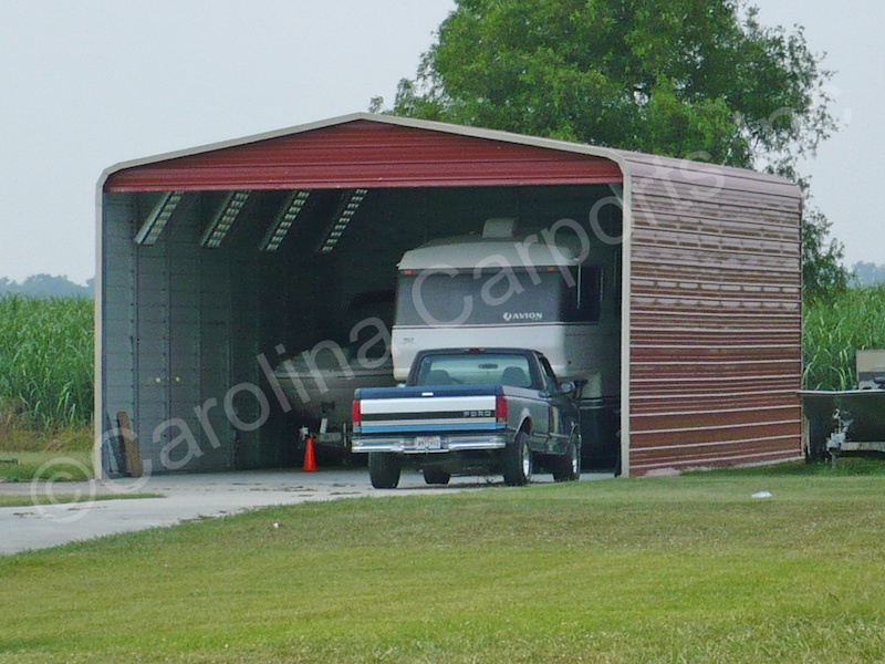 Regular-Roof-Style-Carport-with-Three-Sides-Closed-and-Gable-End