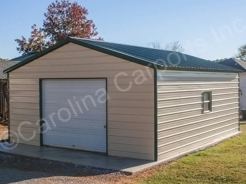 Vertical-Roof-Style-Fully-Enclosed-Garage