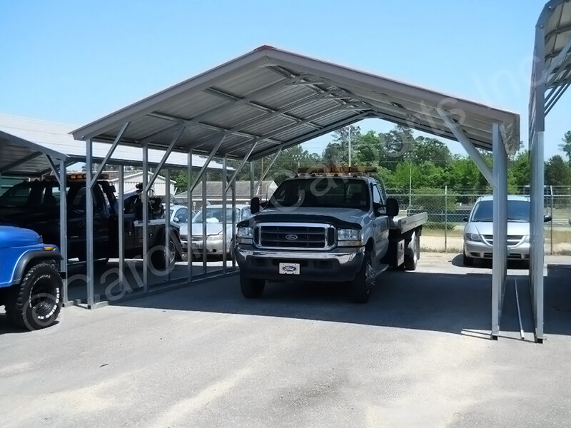 Vertical-Roof-Style-Two-Vehicle-Carport-Top-Only