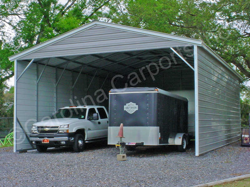 Vertical-Roof-Style-carport-with-Both-Sides-Closed-and-One-End-Closed